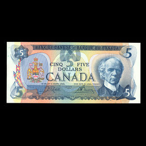 Canada, Bank of Canada, 5 dollars : 1979