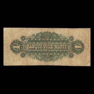 Canada, Banque Ville-Marie, 4 dollars : January 2, 1873