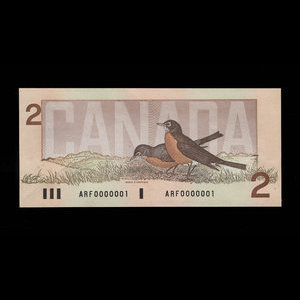 Canada, Bank of Canada, 2 dollars : 1986