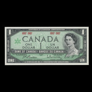 Canada, Bank of Canada, 1 dollar : 1967