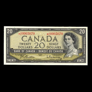 Canada, Bank of Canada, 20 dollars : 1954