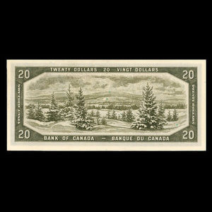 Canada, Bank of Canada, 20 dollars : 1954