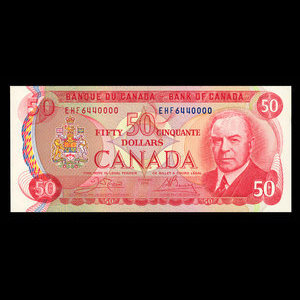 Canada, Bank of Canada, 50 dollars : 1975