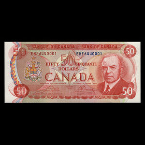 Canada, Bank of Canada, 50 dollars : 1975