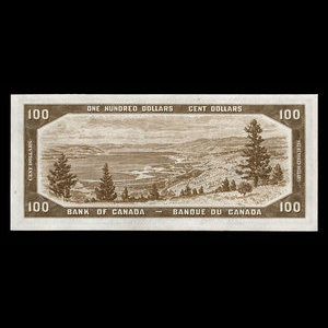 Canada, Bank of Canada, 100 dollars : 1954