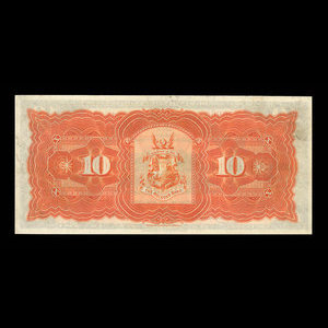 Canada, Molsons Bank, 10 dollars : July 2, 1918