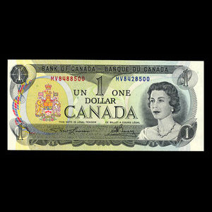 Canada, Bank of Canada, 1 dollar : 1973