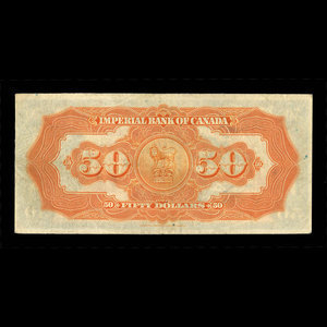 Canada, Imperial Bank of Canada, 50 dollars : November 1, 1923