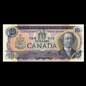 Canada, Bank of Canada, 10 dollars : 1971