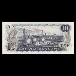 Canada, Bank of Canada, 10 dollars : 1971