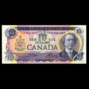 Canada, Bank of Canada, 10 dollars : 1971