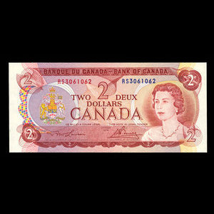 Canada, Bank of Canada, 2 dollars : 1974