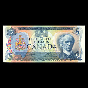 Canada, Bank of Canada, 5 dollars : 1979