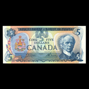 Canada, Bank of Canada, 5 dollars : 1979