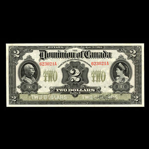 Canada, Dominion of Canada, 2 dollars : January 2, 1914