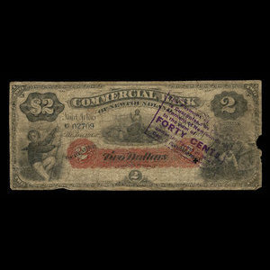 Canada, Commercial Bank of Newfoundland, 2 dollars : January 3, 1888