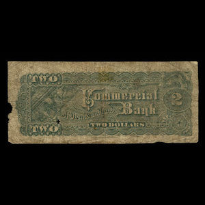 Canada, Commercial Bank of Newfoundland, 2 dollars : January 3, 1888