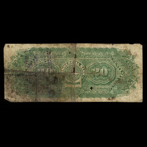 Canada, Commercial Bank of Newfoundland, 20 dollars : January 3, 1888