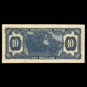 Canada, Dominion Bank, 10 dollars : February 1, 1931