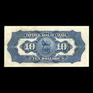 Canada, Imperial Bank of Canada, 10 dollars : November 1, 1934