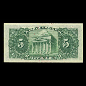 Canada, Bank of Montreal, 5 dollars : December 7, 1942