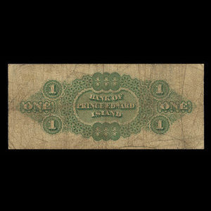 Canada, Bank of Prince Edward Island, 1 dollar : January 1, 1877