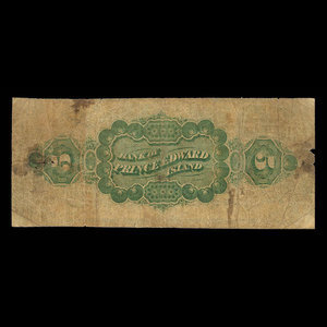 Canada, Bank of Prince Edward Island, 5 dollars : January 1, 1872