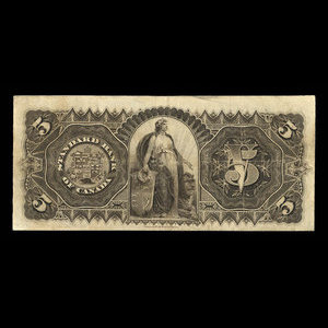 Canada, Standard Bank of Canada, 5 dollars : May 1, 1891