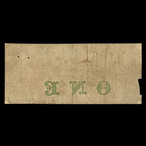 Canada, Bank of Toronto (The), 1 dollar : July 2, 1859