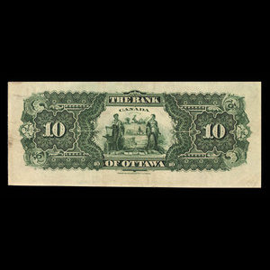 Canada, Bank of Ottawa (The), 10 dollars : June 1, 1900