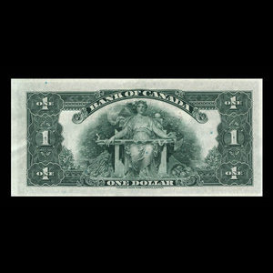 Canada, Bank of Canada, 1 dollar : 1935