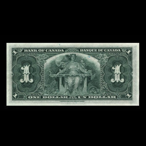 Canada, Bank of Canada, 1 dollar : January 2, 1937