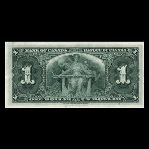 Canada, Bank of Canada, 1 dollar : January 2, 1937