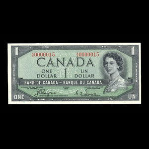 Canada, Bank of Canada, 1 dollar : 1954