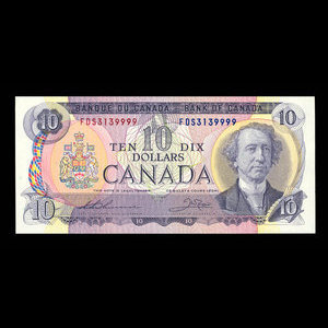 Canada, Bank of Canada, 10 dollars : 1971