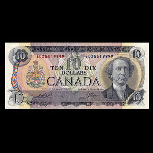 Canada, Bank of Canada, 10 dollars : 1971