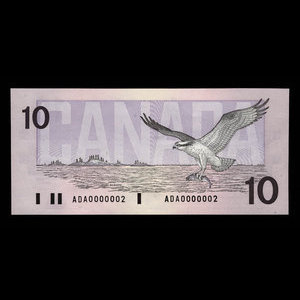 Canada, Bank of Canada, 10 dollars : 1989