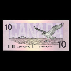 Canada, Bank of Canada, 10 dollars : 1989