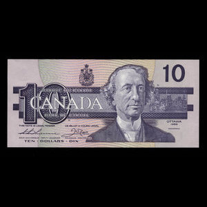 Canada, Bank of Canada, 10 dollars : 1989