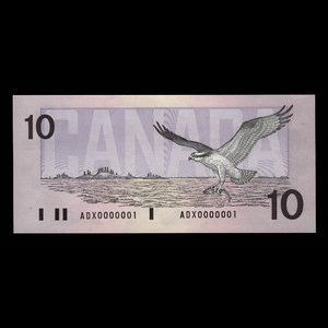 Canada, Bank of Canada, 10 dollars : 1989