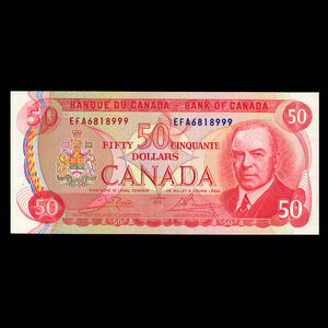 Canada, Bank of Canada, 50 dollars : 1975