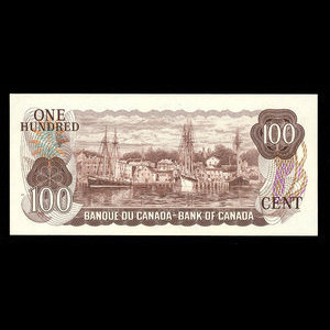 Canada, Bank of Canada, 100 dollars : 1975