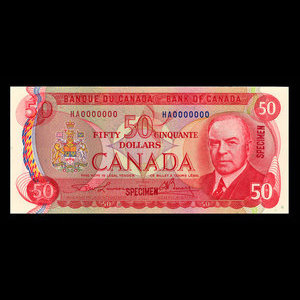 Canada, Bank of Canada, 50 dollars : 1975