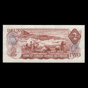 Canada, Bank of Canada, 2 dollars : 1974