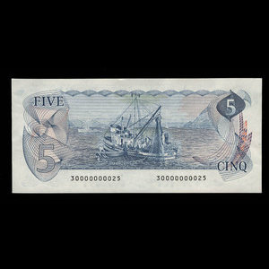 Canada, Bank of Canada, 5 dollars : 1979