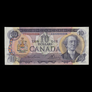 Canada, Bank of Canada, 10 dollars : 1971