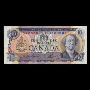 Canada, Bank of Canada, 10 dollars : 1971