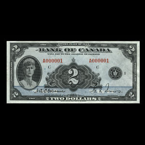 Canada, Bank of Canada, 2 dollars : 1935