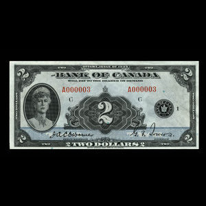 Canada, Bank of Canada, 2 dollars : 1935