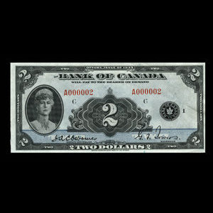 Canada, Bank of Canada, 2 dollars : 1935